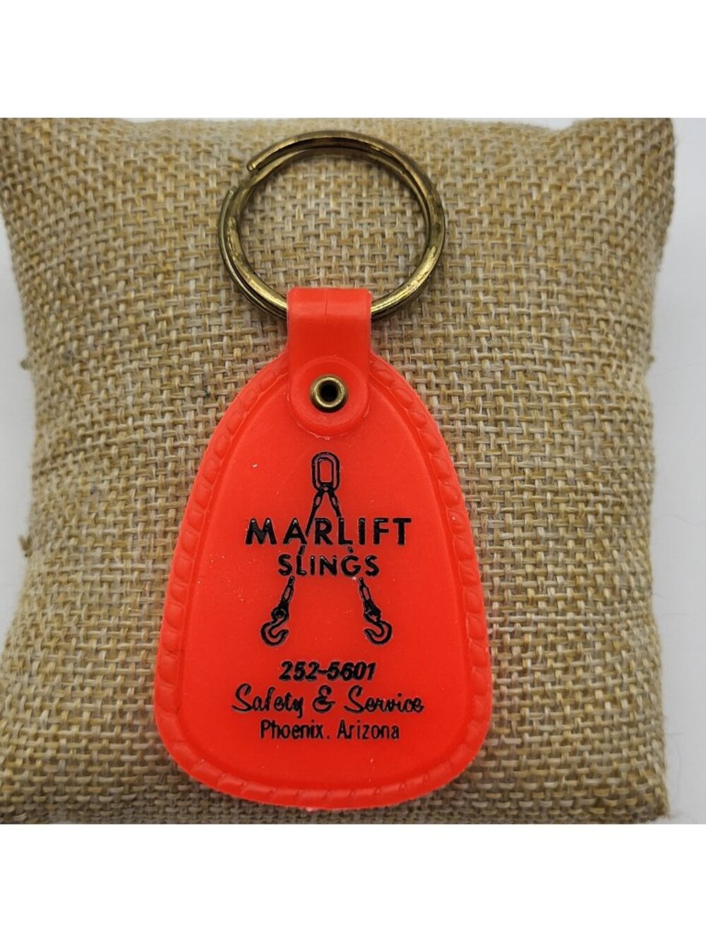 Vintage Advertising keychain Marlift Slings Phoenix AZ Construction